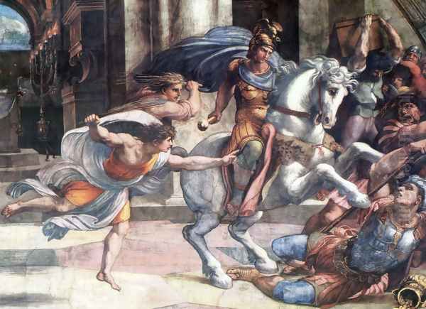 Heliodore's expulsation of temple Oil Painting by Raphael