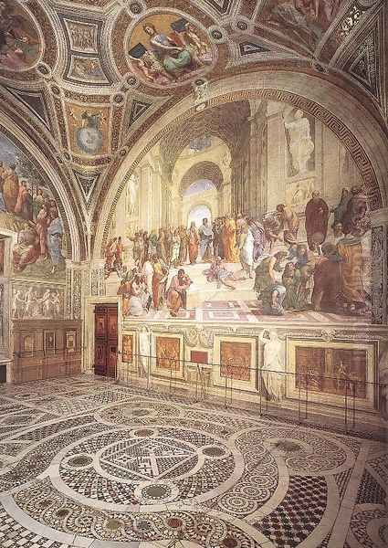 View of the Stanza della Segnatura Oil Painting by Raphael