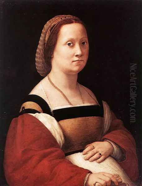 Portrait of a Woman (La Donna Gravida) Oil Painting by Raphael