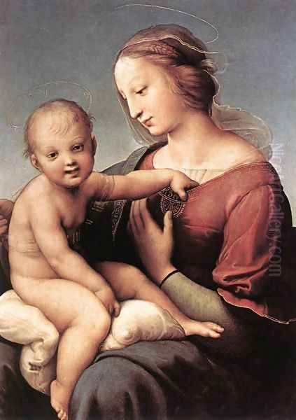 Madonna and Child (The Large Cowper Madonna) Oil Painting by Raphael