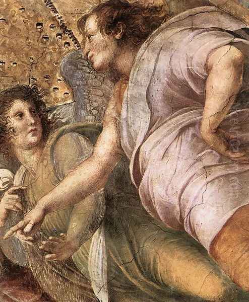 Disputation of the Holy Sacrament (La Disputa) [detail: 6] Oil Painting by Raphael