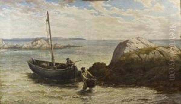 Roundstone Bay, Connemara Oil Painting by Thomas Rose Miles