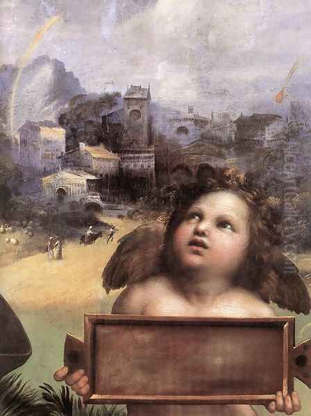 The Madonna of Foligno [detail: 1] Oil Painting by Raphael