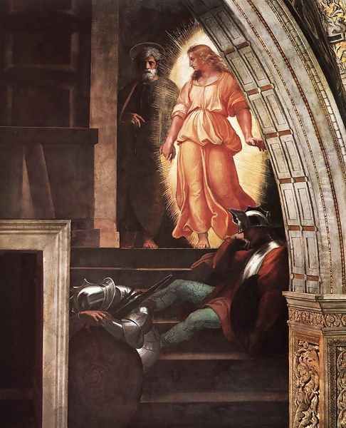 The Liberation of St Peter [detail: 3] Oil Painting by Raphael