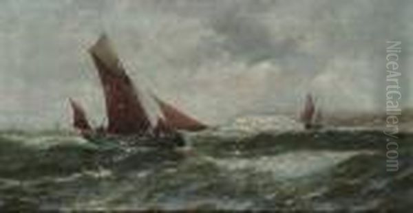 Off The South Foreland Oil Painting by Thomas Rose Miles