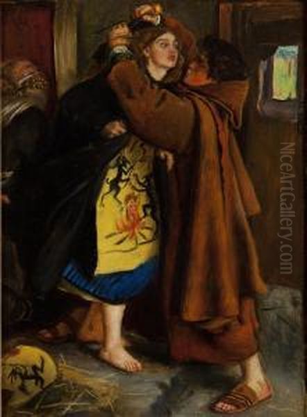 Escape Of The Heretic Oil Painting by Sir John Everett Millais