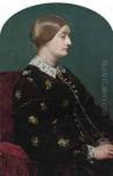 Mrs Charles Freeman Oil Painting by Sir John Everett Millais