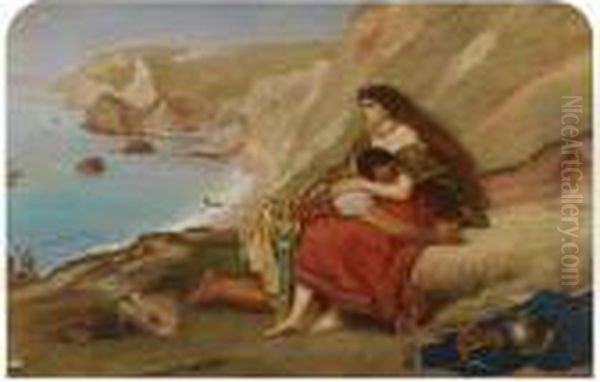 The Romans Leaving Britain Oil Painting by Sir John Everett Millais