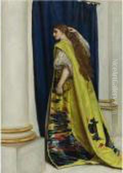 Esther Oil Painting by Sir John Everett Millais