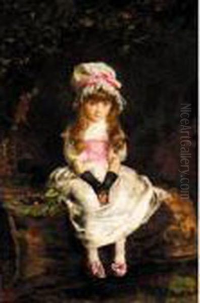 Cherry Ripe Oil Painting by Sir John Everett Millais