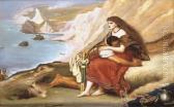 The Romans Leaving Britain Oil Painting by Sir John Everett Millais