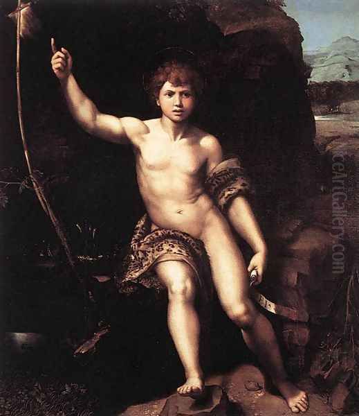 St John the Baptist Oil Painting by Raphael