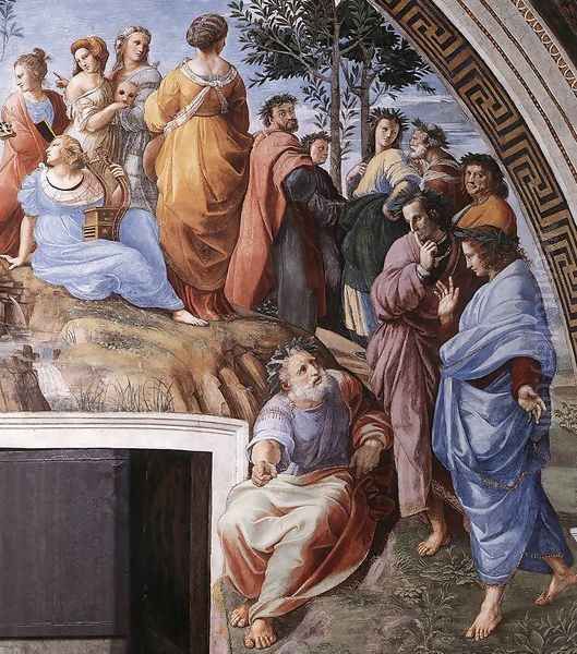 The Parnassus [detail: 9] Oil Painting by Raphael