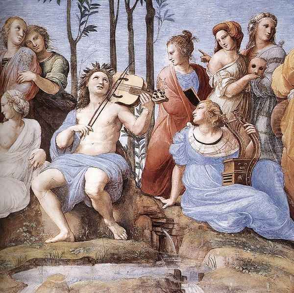 The Parnassus (detail) 3 Oil Painting by Raphael