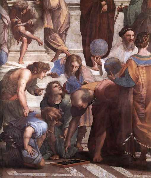 The School of Athens [detail: 3] Oil Painting by Raphael