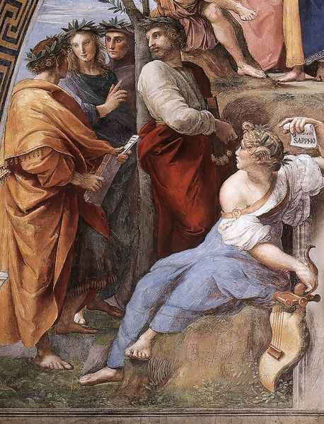 The Parnassus [detail: 10] Oil Painting by Raphael