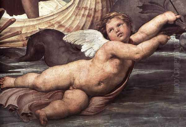 The Triumph of Galatea (detail) 2 Oil Painting by Raphael