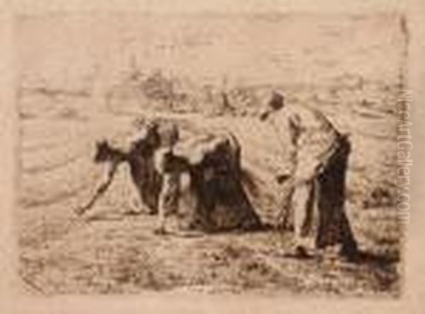 Les Glaneuses Oil Painting by Jean-Francois Millet