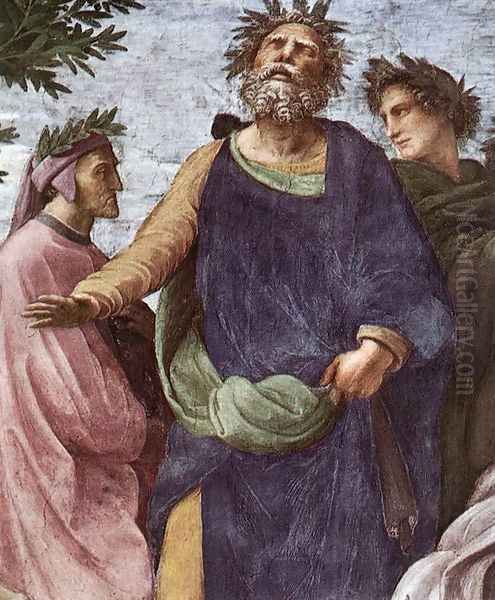 The Parnassus [detail: 7] Oil Painting by Raphael