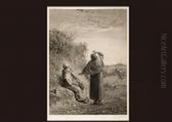 Shepherd Girl Oil Painting by Jean-Francois Millet