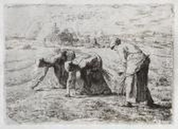 Les Glaneuses Oil Painting by Jean-Francois Millet