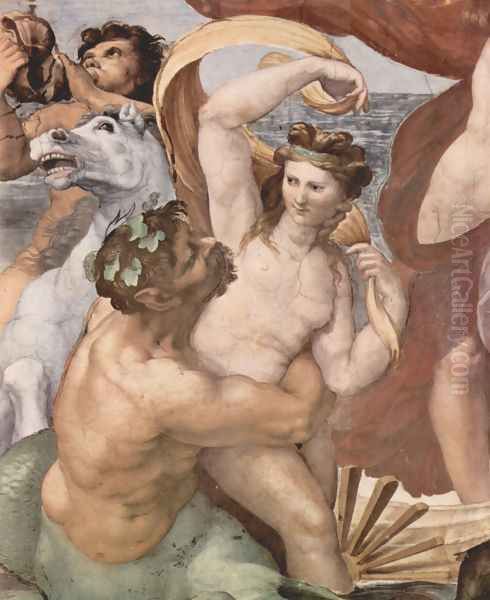 The Triumph of Galatea (detail 2) Oil Painting by Raphael