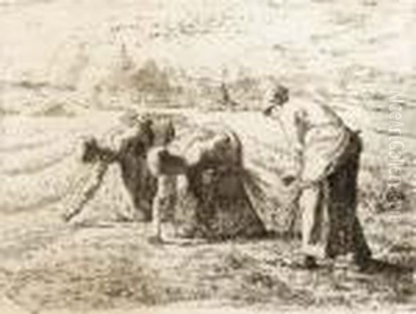 Les Glaneuses Oil Painting by Jean-Francois Millet