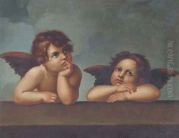 Angels Oil Painting by Raphael