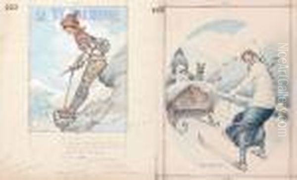 En Route Pour Le Royaume Des Neiges by Maurice Milliere