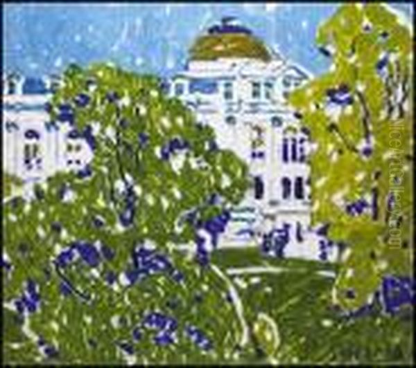 Bronx Park Oil Painting by David Brown Milne