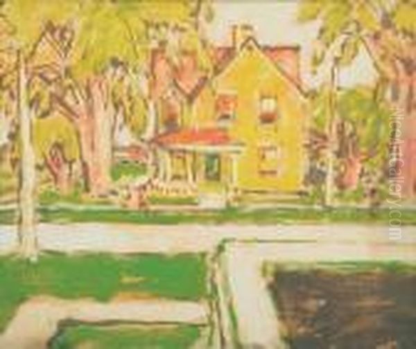 Lambe's House Oil Painting by David Brown Milne