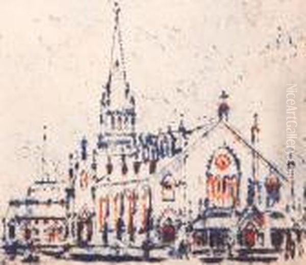 St. Michael's Cathedral Oil Painting by David Brown Milne