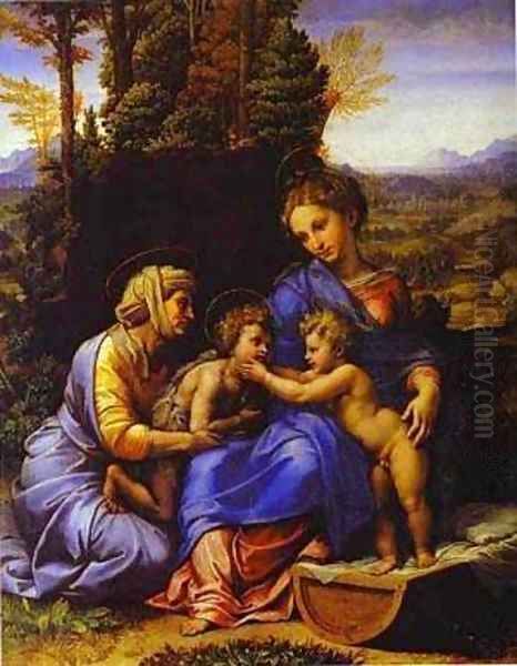 The Holy Family Known As Little Holy Family Oil Painting by Raphael