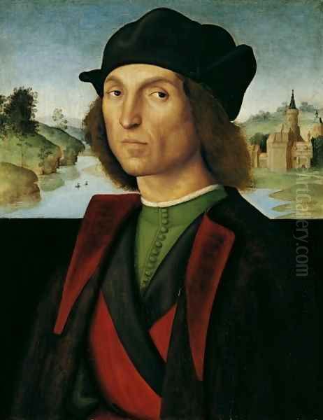 Portrait of a Man 1502 1504 Oil Painting by Raphael