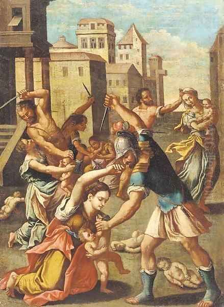 The Massacre of the Innocents Oil Painting by Raphael