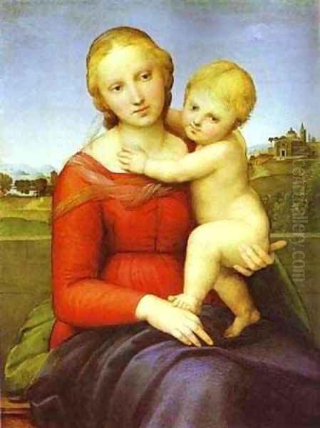 The Small Cowper Madonna 1505 Oil Painting by Raphael