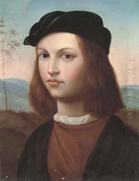 Self-portrait of the artist Oil Painting by Raphael