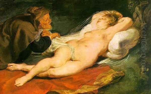 Angelica and the Hermit 1630s Oil Painting by Peter Paul Rubens