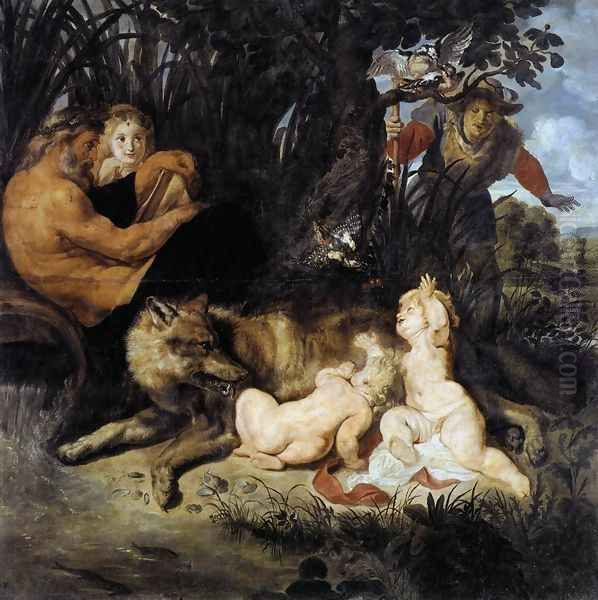 Romulus and Remus 1615-16 Oil Painting by Peter Paul Rubens