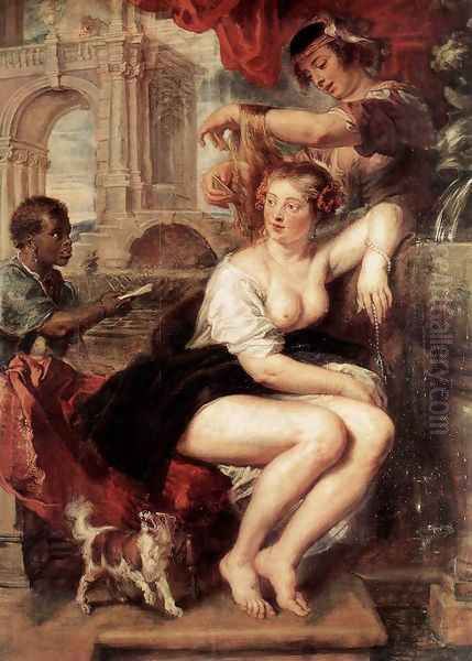 Bathsheba at the Fountain c. 1635 Oil Painting by Peter Paul Rubens