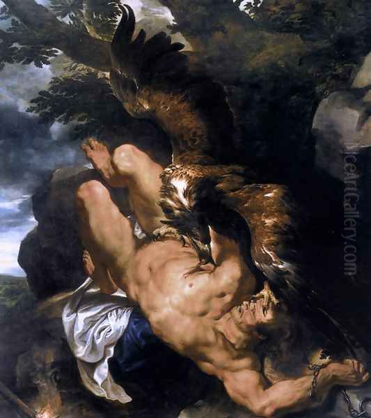 Prometheus Bound 1610-11 Oil Painting by Peter Paul Rubens