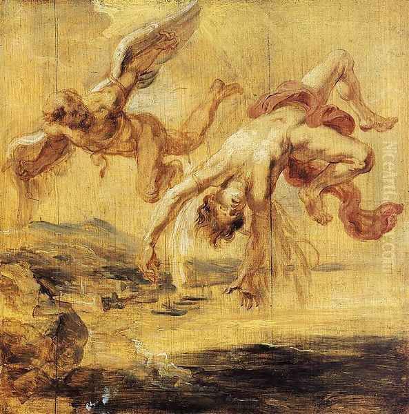 The Fall of Icarus 1636 Oil Painting by Peter Paul Rubens