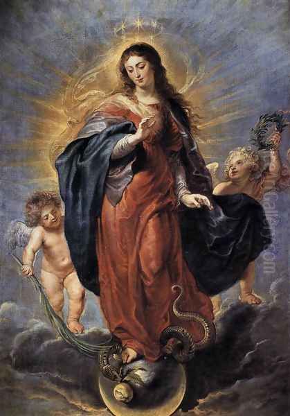 Immaculate Conception c. 1628 Oil Painting by Peter Paul Rubens