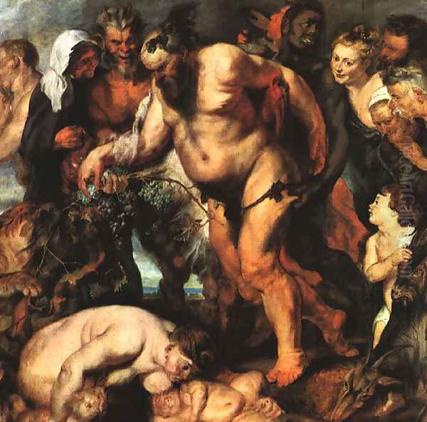 Drunken Silenus Oil Painting by Peter Paul Rubens