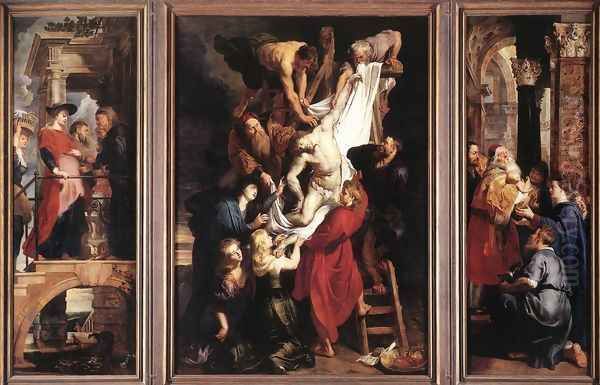 Descent From The Cross Oil Painting by Peter Paul Rubens