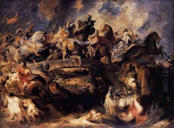 Battle of the Amazons 1618 Oil Painting by Peter Paul Rubens