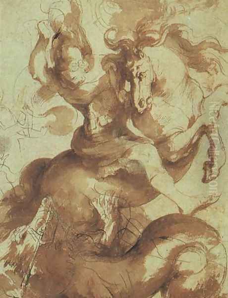 St. George Slaying the Dragon Oil Painting by Peter Paul Rubens