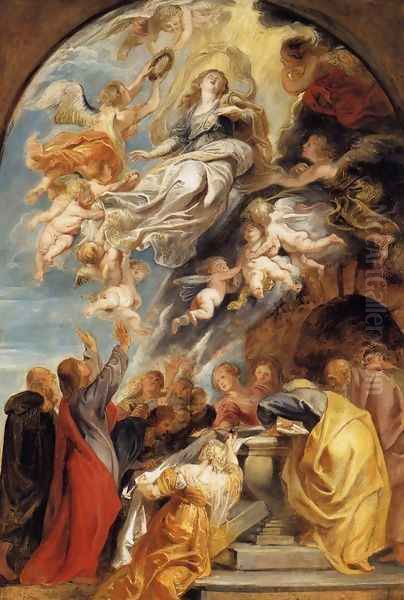 The Assumption of Mary 1620-22 Oil Painting by Peter Paul Rubens