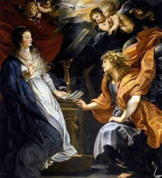 Annunciation 1609-10 Oil Painting by Peter Paul Rubens