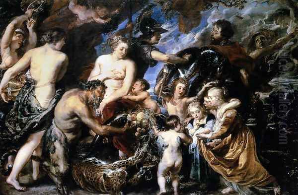 Allegory on the Blessings of Peace 1629-30 Oil Painting by Peter Paul Rubens